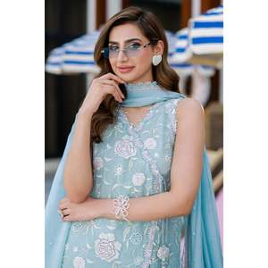 Ditsy Angharka y Dupatta: Elegante silueta en forma de A - Product Image 2