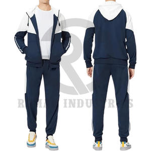 Survêtements d'hiver à logo personnalisé Survêtements en éponge française Survêtements unisexes en coton polaire épais et respirant pour hommes - Product Image 4