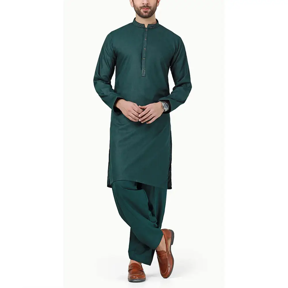 Kurta Shalwarは男性のためのデザインを設定します新しいスタイルのファンシードレス男性の一時的なイベントのための男性のShalwar kameezスーツ