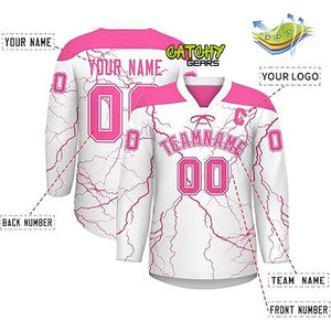 2024 personalizado nuevo diseño Jersey de Hockey sobre hielo Transferencia de Calor impresa 100% poliéster uniforme transpirable de secado rápido - Product Image 3