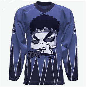 Jersey de Hockey en Línea Reversible Personalizado OEM Mems Team, Estilo Vintage, Bordado en Sarga, Impresión Sublimada de Doble Cara, Talla Juvenil - Product Image 1