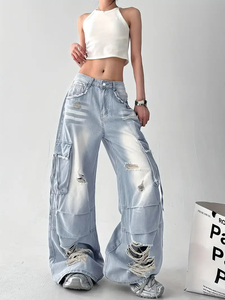 Pantalones cortos de mezclilla holgados de gran tamaño de verano para mujer - Product Image 5