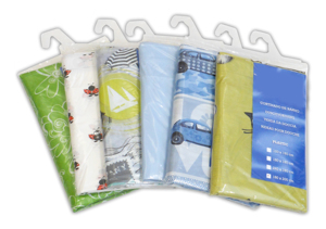 Tenda per Doccia in PVC, Confezione da 6 Pezzi (Fantasie Assortite) Cm. 180x200 H - Product Image 1