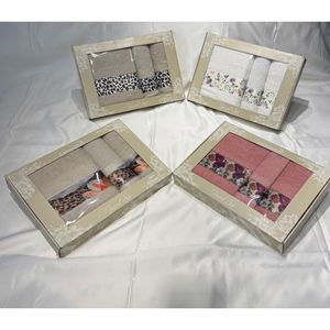 ชุดผ้าเช็ดตัวผ้าฝ้ายตุรกีเกรดโรงแรมสุดหรูสำหรับ100% ลายทางแห้งเร็วสำหรับห้องน้ำในบ้านความนุ่มนวลสูงสุด - Product Image 5