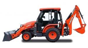 Tracteur à roues 4x4 M62 de 14 pieds avec moteur de 60 CV et boîte de vitesses, chargeur frontal TLB, pelle arrière, pompe - Prix - Product Image 4