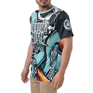 Impression par sublimation personnalisée T-shirt de sport en maille à séchage rapide T-shirt décontracté professionnel à manches courtes - Product Image 1