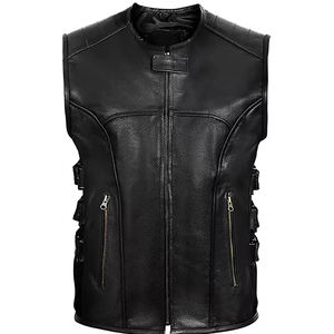 Recién llegado, Chaleco de cuero genuino para hombre, estilo informal, uso y moda para invierno, chaleco de cuero para venta en línea a precio razonable - Product Image 1