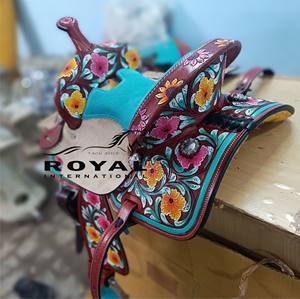 Silla de Montar para Caballo de Cuero Marrón de Alta Calidad con Estribos de Aluminio, Tamaños y Colores Personalizados Disponibles, Se Aceptan Pedidos al por Mayor - Product Image 5