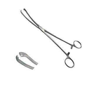 Teale Utérine Vulsellum Forcep Instrument de gynécologie chirurgicale Mâchoire dentée en acier inoxydable pour saisir le tissu cervical par Shu & Co - Product Image 6