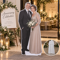 Présentoir de réception pour douche nuptiale, découpe CNC, impression UV, affichage grandeur nature avec design personnalisé pour photomaton et fête