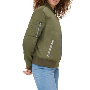 Blouson bomber uni pour usage extérieur, faible MOQ, blouson bomber pour femme, design unique, blouson bomber matelassé pour femme - Product Image 5