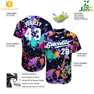 เสื้อเบสบอลสั่งทำขายส่ง พิมพ์ลายตามสั่ง แบบยูนิเซ็กซ์ ระบายอากาศ แห้งเร็ว สำหรับกีฬาซอฟต์บอล - Product Image 4