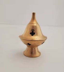 Brûleur d'encens arabe en or rose et noir, Bakhoor islamique, Mabkhara, porte-encens moderne, brûleur de parfum décoratif, décoration d'intérieur - Product Image 3