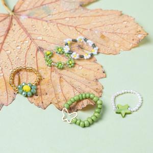 High Quality Handmade Beaded <b>Finger</b> <b>Rings</b> Customizable for Fashion Brands for Womens Available for Bulk Quantity - Product Image 6