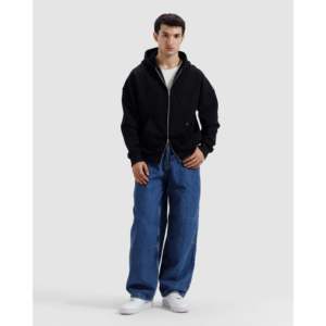 Sweat à capuche respirant avec fermeture éclair en tissu tricoté pour la saison d'automne - Product Image 6