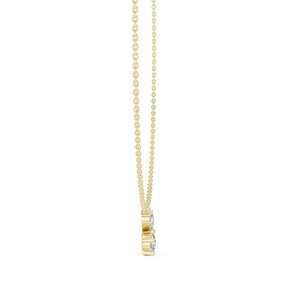 Colgante de diamante de corte brillante clásico de alta calidad, cadena de oro sólido para propuesta de aniversario de mujer, uso diario disponible para - Product Image 4