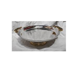 Plateau de service de fruits en métal de haute qualité avec forme ronde pour hôtel plateau de service imprimé en émail de taille personnalisée pour l'artisanat - Product Image 2