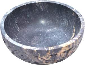 Bol en marbre noirâtre de haute qualité Table de maison de luxe moderne décor de noël élégant nouvelle pièce décorative Technique polie - Product Image 5