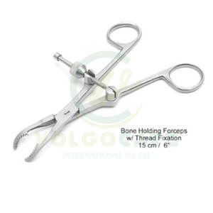 Pinzas para Sujetar Huesos con Fijación por Hilo de 15 cm, Instrumento Ortopédico, Equipo Científico y Médico - Product Image 1