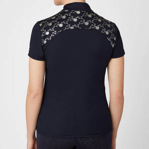 Los últimos polos estampados superiores 100% algodón para mujer de alta calidad nuevos polos estampados de poliéster de algodón personalizados para mujer - Product Image 3