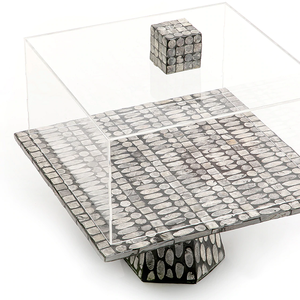 Bandeja DE SERVICIO DE Ramadán con incrustaciones de madreperla acrílica de alta calidad para decoración, panadería, variedad de diseños, platos, Bandejas para servir - Product Image 6