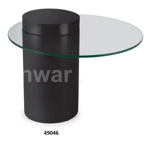 Mesa auxiliar redonda de acero inoxidable dorado con mesa de café y té pulida para hotel y restaurante en casa - Product Image 4