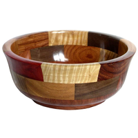 Tazón de Madera Artesanal de Alta Calidad, Diseño Moderno Único, Ecológico, Decorativo para el Hogar, Colores Personalizables