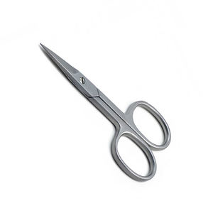Best Quality Manicure Nail <b>Scissor</b> <b>Paper</b> Coated Handle Straight Sharp Extra Fine Point Metal Steel Beauty Nail Cuticle <b>Scissor</b> - Product Image 5