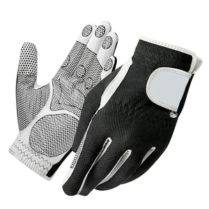 Nouveaux gants de golf en cuir véritable avec sangle de poignet réglable, gants de golf en cuir de cabretta véritable, fabricant et fournisseur - Product Image 1