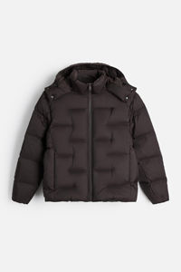 New Custom Design Logo High Collar Long Sleeves Winter Puffer <b>Jacket</b> Elastic Cuffs Hidden Side Zip Pockets Outdoor <b>Men's</b> <b>Jackets</b> - Product Image 6