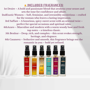 Coffret cadeau d'eau de parfum 50Sent 6x8ml Parfum fruité et frais Écologique Longue durée Style français - Product Image 3