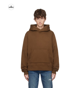 Sudaderas con capucha de algodón térmico suave de 350gsm para hombre, jersey de talla grande, de gran tamaño grande y alta Sudadera con capucha, sudaderas con capucha y logotipo personalizado - Product Image 3