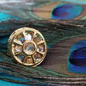 Indain Fabricant Bijoux Grossiste Cristal Ovale Réglable Bague de Mariage Ensemble de Bijoux de Mode Indienne pour Femmes - Product Image 2