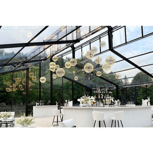 Thương mại atrium orangery nhà kính đám cưới marquee Lều rõ ràng PVC mái hợp kim nhôm khung kính bên thể thao ngoài trời - Product Image 6