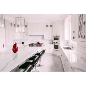 Grande dalle en quartz Arabescato Unionstone, composition cristalline, imperméable, design moderne, pour application murale - Product Image 3