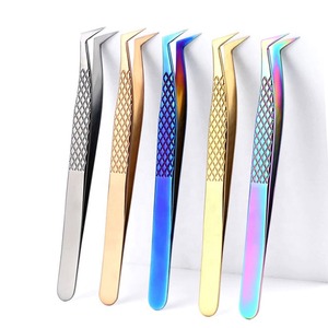 Las mejores pinzas curvas de pestañas de belleza mundial más vendidas para extensiones de pestañas individuales/pinzas de extensión de pestañas - Product Image 1