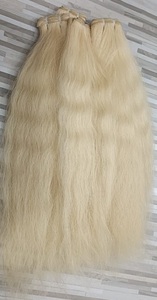 Extensiones de cabello crudo de templo indio del Sur Rubio de alta calidad, cabello Virgen sin procesar con estilo de onda profunda, cabello Remy de herencia suave - Product Image 2