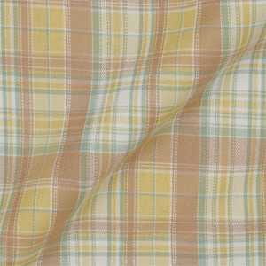 Pijama tejido con bolsillo cruzado a cuadros marrón, pantalones de salón de ajuste regular, tela CVC suave, cintura con cordón y bolsillos laterales, ropa de dormir - Product Image 3