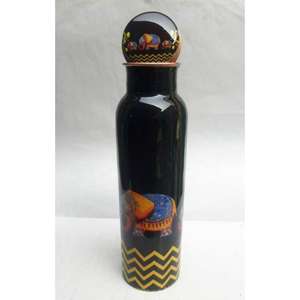 Botellas de cobre artesanales de estilo antiguo para regalar y ofrecer beneficios para la salud y un toque de elegancia tradicional - Product Image 2