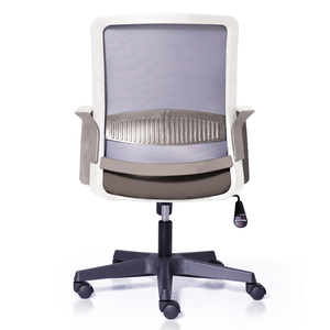 Chaise de bureau pivotante Java XT02 GTC005 avec base en plastique et cadre blanc - Product Image 4