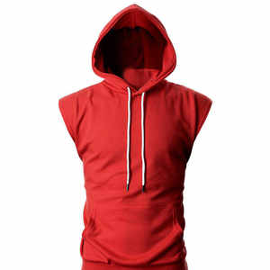 Unisex Athletic <b>Sleeveless</b> <b>Hoodie</b> 100% Cotton Fleece Gym Training Quick Dry Winter Sports Fitness High Quality <b>Men's</b> Workout - Product Image 1