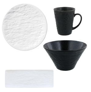 Vaisselle en céramique blanche carrée de luxe de style japonais au design moderne ensembles de vaisselle en porcelaine écologique pour la maison - Product Image 1