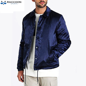 Veste de baseball réversible en satin écologique imperméable à séchage rapide Raccoon Sports avec manches en cuir, équipement de sport d'hiver - Product Image 3