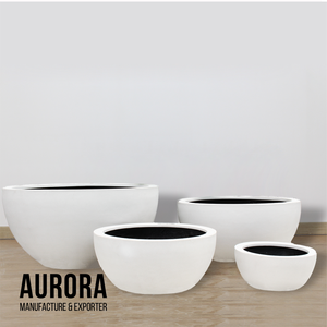 Pots et jardinières décoratifs en fibre de verre écologiques fabriqués au Vietnam avec finition de peinture de logo gratuite pour la maison et le jardin - Product Image 2