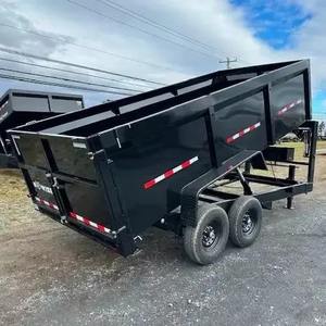 Excelente remolque de carga volquete de tractor agrícola negro disponible para la venta - Product Image 1