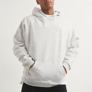 Wholesale 100% Cotton <b>Fleece</b> Heavyweight <b>Hoodies</b> for <b>Men</b> Custom Embroidered <b>Oversized</b> <b>Men's</b> Winter Blank <b>Hoodies</b> - Product Image 5