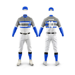 Vente en gros de vêtements de sport personnalisés avec logo, ensemble d'uniformes de baseball de haute qualité 100% polyester, uniformes de baseball respirants à impression numérique - Product Image 3