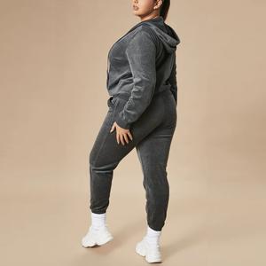 Woman <b>Tracksuits</b> Sweater and Wide Leg Pants Suits Two Piece Set for Ladies Hooded Zip Through Knitted <b>Tracksuit</b> Women - Product Image 5
