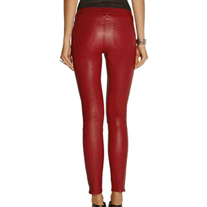 Pantalones de cuero para hombre, pantalones ajustados de cuero PU, pantalones elásticos de cuero para motocicleta, pantalones impermeables a prueba de aceite para hombre, ronpex - Product Image 3