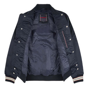 Wholesale High Quality Breathable Premium Satin Varsity Baseball College <b>Jacket</b> Unisex Plus Size Winter Zipper Front Pockets - Product Image 3